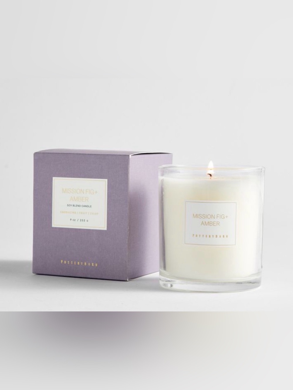 Pottery Barn Mission Fig + Amber Doy Blend Candle